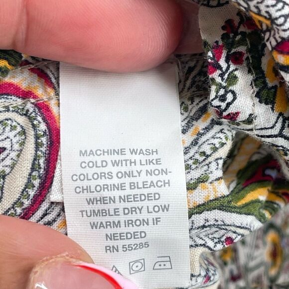 Express Precision Fit Men’s Multicolor Paisley Collared Button Front Shirt Large - Picture 11 of 12